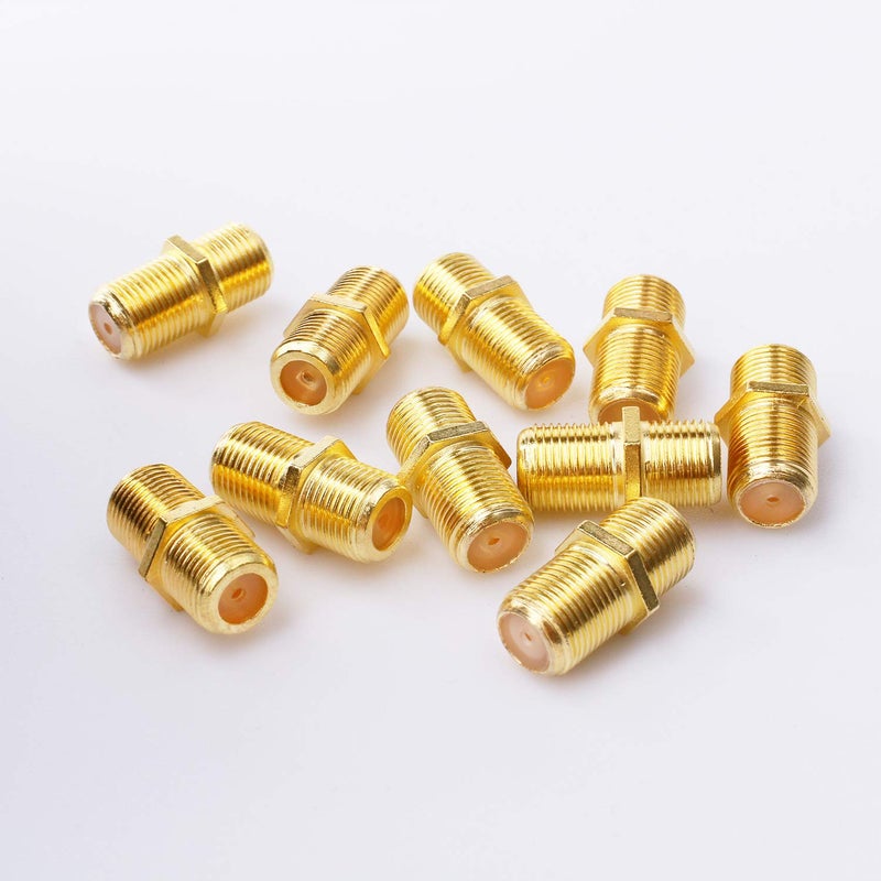 SAISN Coaxial Cable Connector F-Type RG6 Cable Extension Adapter (Pack of 20) - Image 4
